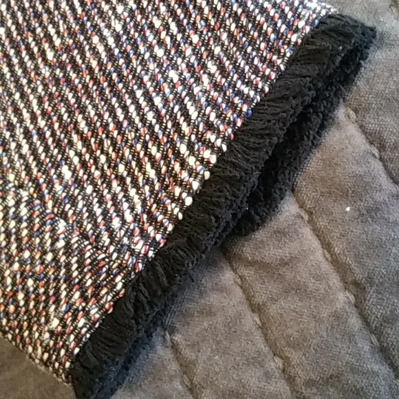 Banana Republic boucle tweed jacket with fringed trim, VGUC - Picture 10 of 11